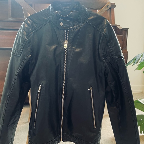 DIESEL Men leather jacket size M - Picture 4 of 4
